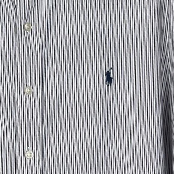 Ralph Lauren Men’s Shirt Collared Button Down Point Collar Black Stripe Size XXL - Picture 7 of 11